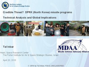 Credible Threat DPRK North Korea missile programs Technical