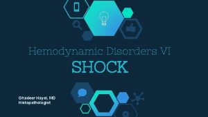 Hemodynamic Disorders VI SHOCK Ghadeer Hayel MD Histopathologist