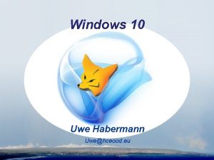 Windows 10 Uwe Habermann Uwehceood eu Habermann Consulting