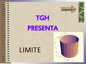 comandos TGH PRESENTA LIMITE Temas Limites Laterales Limites