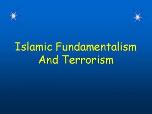 Islamic Fundamentalism And Terrorism WarmUp Questions CPS Questions