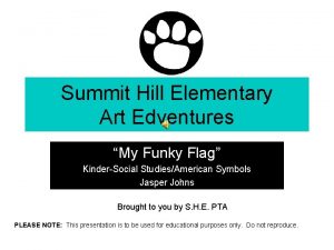 Summit Hill Elementary Art Edventures My Funky Flag