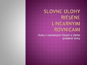 lohy o neznmych slach a alie podobn lohy lohy o neznmych slach a alie podobn lohy