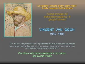 La canzone Vincent Starry starry night stata composta