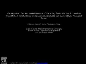 Development of an Automated Measure of Iliac Artery