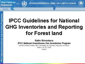 IPCC National Greenhouse Gas Inventory Programme Task Force