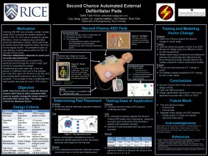 Second Chance Automated External Defibrillator Pads Defib Task