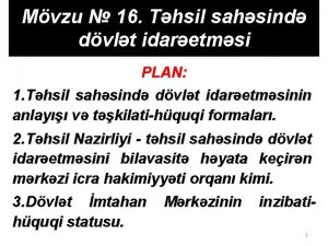 Mvzu 16 Thsil sahsind dvlt idaretmsi PLAN 1