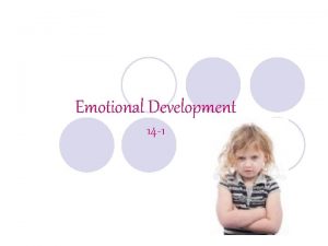 Emotional Development 14 1 Four Year olds l