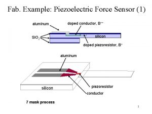 Fab Example Piezoelectric Force Sensor 1 aluminum doped