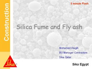 Construction 5 minute Flash Silica Fume and Fly
