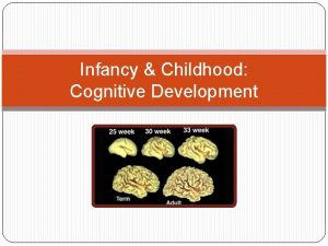 Infancy Childhood Cognitive Development Early Neurological Development At
