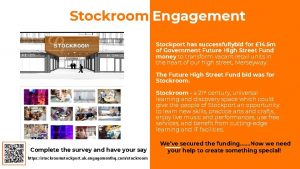 Stockroom Engagement Stockport has successfullybid for 14 5