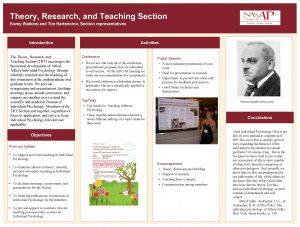 Theory Research and Teaching Section Korey Watkins and