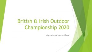 British Irish Outdoor Championship 2020 Information on Longford