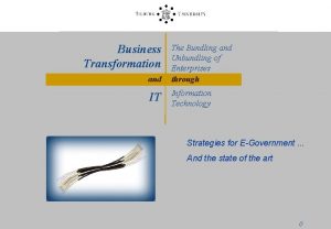 Business Transformation and IT The Bundling and Unbundling