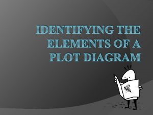 IDENTIFYING THE ELEMENTS OF A PLOT DIAGRAM Plot