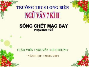 TRNG THCS LONG BIN GIO VIN NGUYN THU