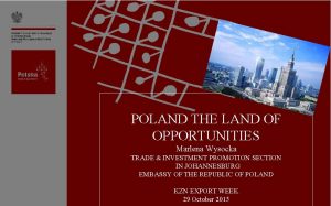 POLAND THE LAND OF OPPORTUNITIES Marlena Wysocka TRADE