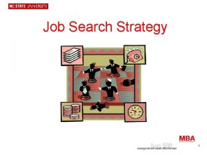 Job Search Strategy 1 Job Search Strategy You