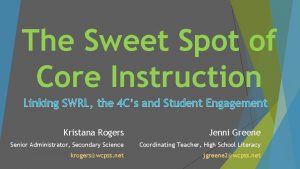 The Sweet Spot of Core Instruction Linking SWRL