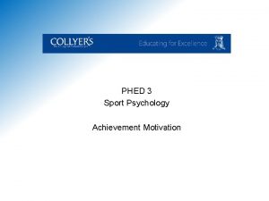 A 2 PE PHED 3 Sport Psychology Achievement