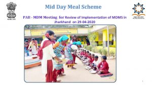 Mid Day Meal Scheme PAB MDM Meeting for