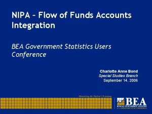 NIPA Flow of Funds Accounts Integration BEA Government