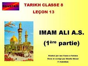 Shia 974 fr TARIKH CLASSE 8 LEON 13