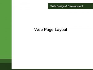 Web Design Development Web Page Layout table vs