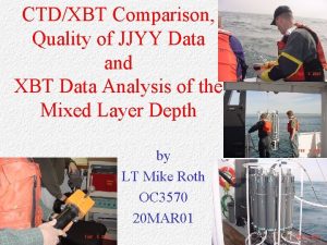 CTDXBT Comparison Quality of JJYY Data and XBT