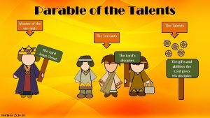 Parable of the Talents Master of the servants