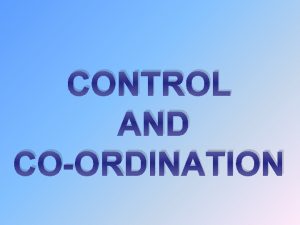 CONTROL AND COORDINATION NERVOUS SYSTEM q Nervous System