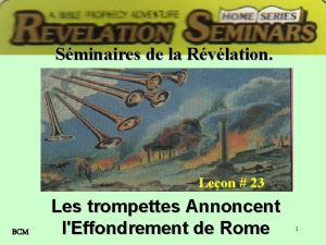 Sminaires de la Rvlation Leon 23 BCM Les