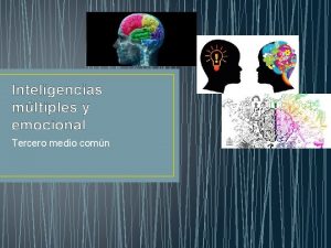 Inteligencias mltiples y emocional Tercero medio comn Definiciones