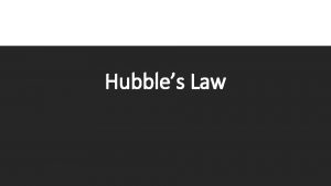 Hubbles Law After the Great Debate After resolving