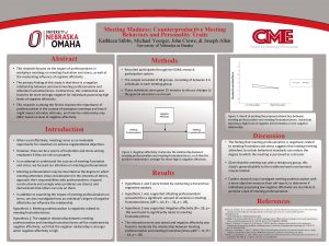 Meeting Madness Counterproductive Meeting Behaviors and Personality Traits