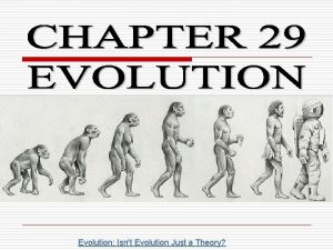 Evolution Isnt Evolution Just a Theory Carolus Linnaeus