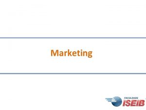 Marketing Plano de Marketing Marketing Plano de MKT