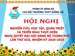 THNH Y NG H CHI B TRNG THPT