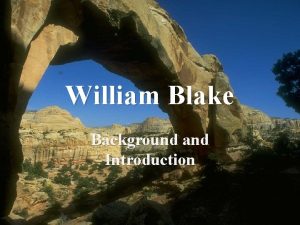 William Blake Background and Introduction Blakes Literary Reputation