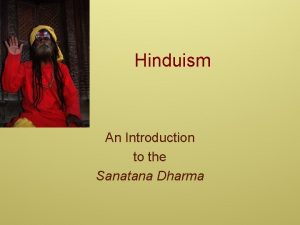 Hinduism An Introduction to the Sanatana Dharma Simple