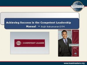 Achieving Success in the Competent Leadership Manual Sujit