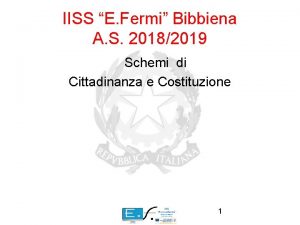 IISS E Fermi Bibbiena A S 20182019 Schemi