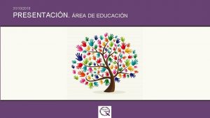 31102018 PRESENTACIN REA DE EDUCACIN rea Educacin NDICE