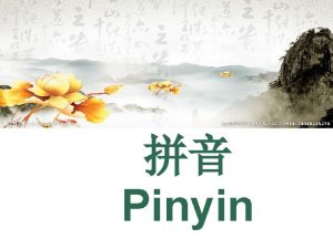 Pinyin Chinese Pnyn Function Just like the phonetic