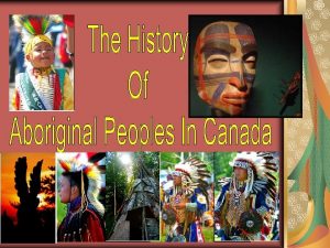 40 Aboriginal people They are the first people