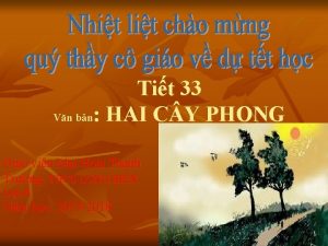 Tit 33 Vn bn HAI C Y PHONG