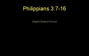 Philippians 3 7 16 English Standard Version 7