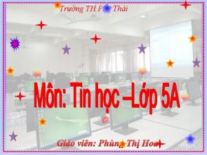 Trng TH Ph Thi Gio vin Phng Th